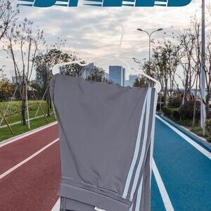 adidas Originals Gray Shorts with Light Blue Accents